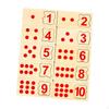 10x Wooden Counting Blocks Puzzles Matching Game Mathematics Enlightenment Math Manipulatives
