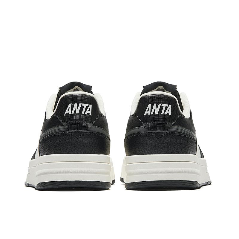 Anta Street Fun LT 3 Простые Универсальные Нескользящие Износостойкие Низкие Кеды Мужские Кроссовки Белые Черные 112538051-6