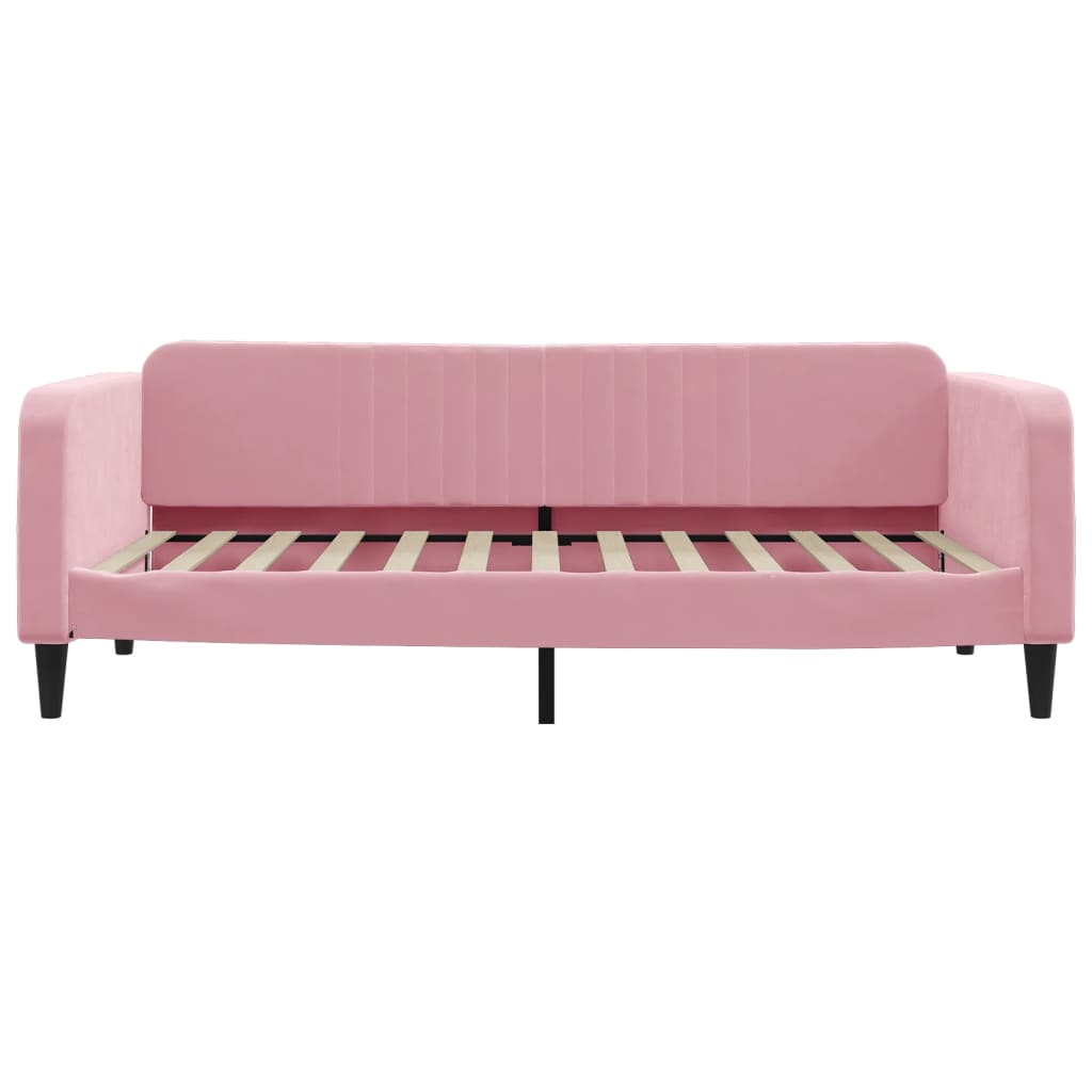 Daybed in Pink 100 x 200 cm Velvet