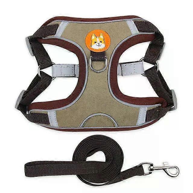 Pet Dog Harness and Leash Set Adjustable Flannel Chest Harness Reflective Breathable For Small Dogs Teddy Chihuahua Pet SuppliesPet Leashes