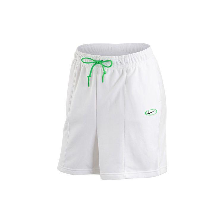 Nike NSW Dance Society Logo Solid Knit Breathable Shorts Women Bottoms White DV3319-100