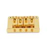 4-струнный фиксированный бридж сменные детали для электрогитар Cigarbox бас укулеле(Золото)
