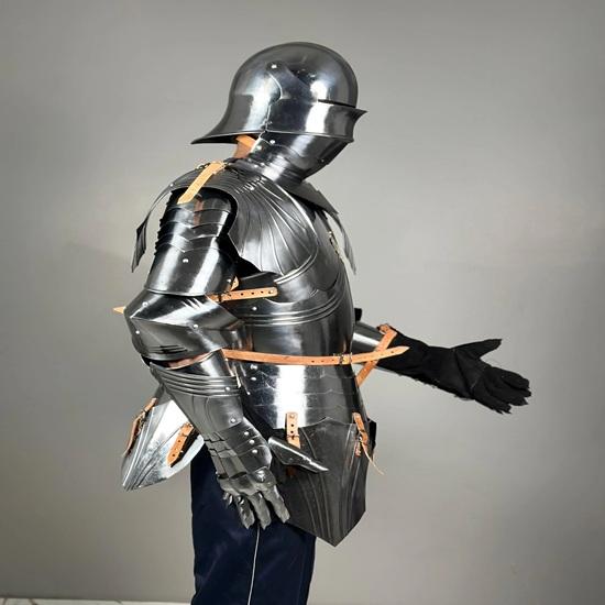 Немецкий готический доспех Средневековый рыцарский полудоспех 15 век Ларп Косплей Доспех Лучший подарок для него