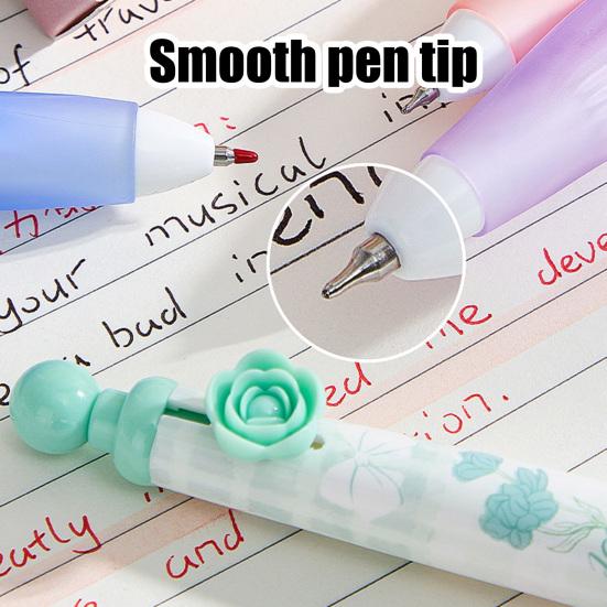 4 шт. шариковая ручка с возможностью заправки, выдвижная шариковая ручка со средним кончиком 0,5 мм, черная ручка с мягкой ручкой для детей и школьников