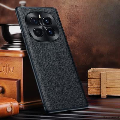 Подходит для чехла для мобильного телефона Honor Magic7, аппаратный объектив, полностью закрывающий, Honoror, противоударный, кожаный чехол с рисунком личи
