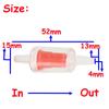 5 PCS Circulate Plastic Black Red Air Pump Co2 System One Way Non-Return Aquarium Check Valve