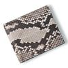 CLW Crocodile Leather Works Diamond Python Bifold Wallet (Bill Compartment) In Natural Diamond Python Leather, Made In Japan, Snakeskin Wallet,