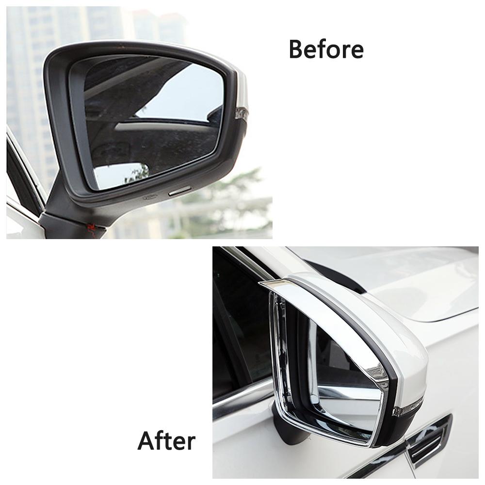 For Volkswagen VW Tiguan MK2 2017- Exterior Rearview Mirror Protector Shell Cover Side Mirror Rain Visor