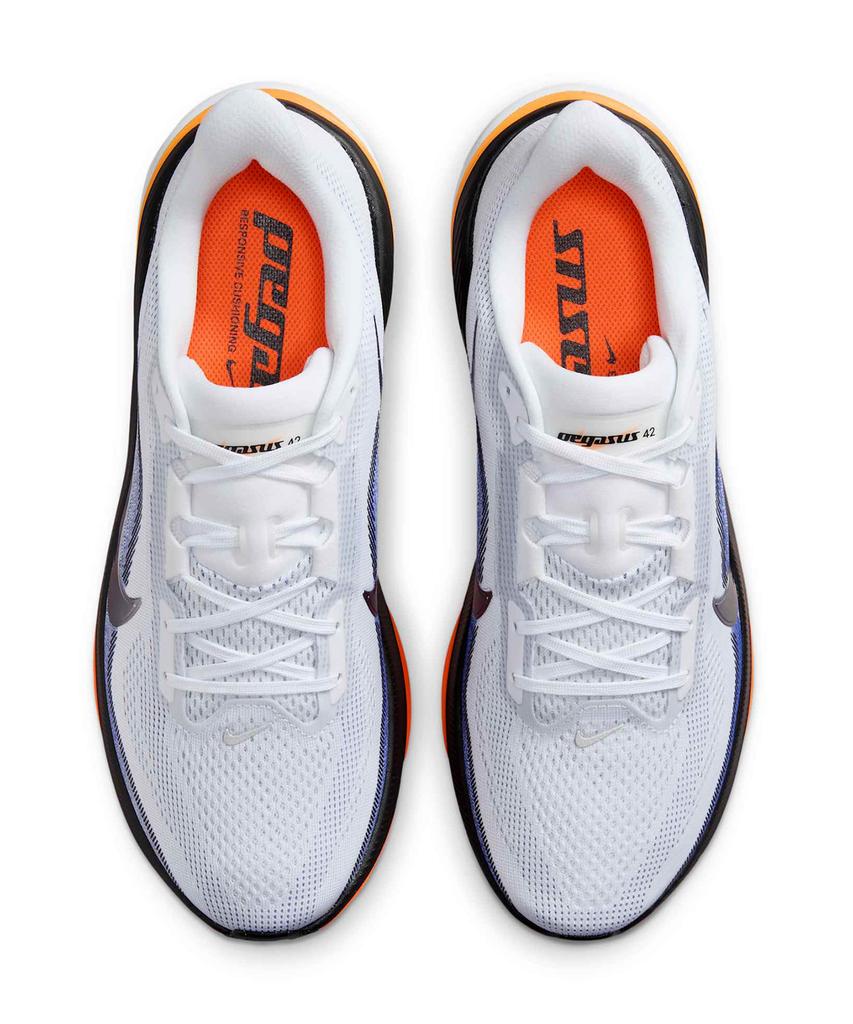 Nike Pegasus 42 M - Белый:Лазурит:Полный Оранжевый:Металлический серебристый / Ib1873-102