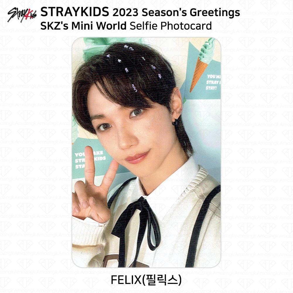 Stray Kids 2023 Новогодние поздравления Селфи Фотокарточка 4cut Photo JYP Shop Benefit