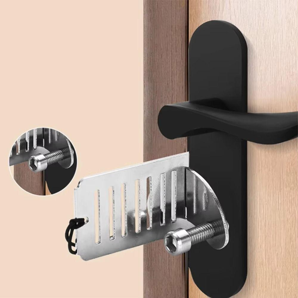 Safety Door Blocker 8cm Hotel Door Jammer Portable Door Lock Stopper Home