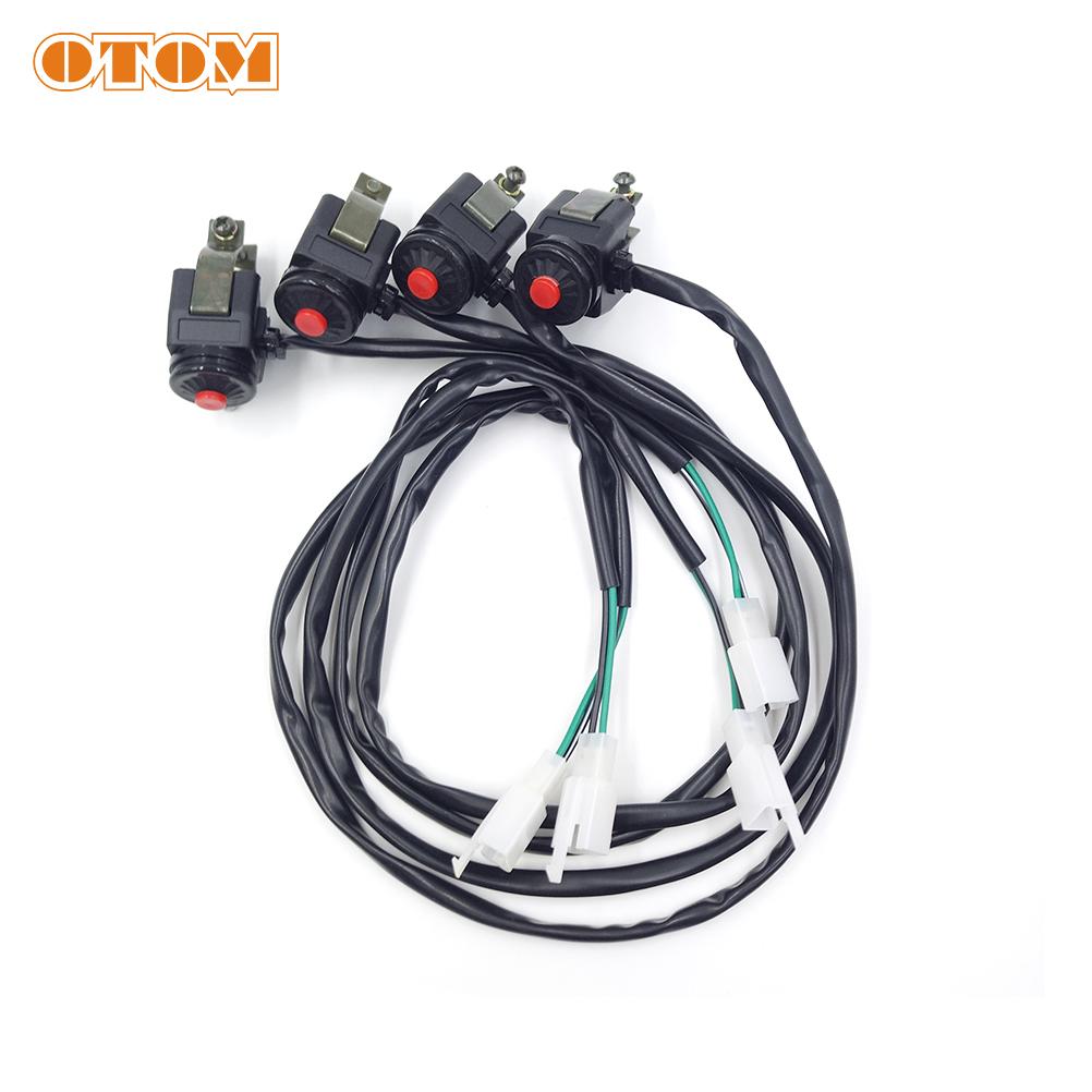 OTOM Motocross Engine Ignition Kill Switch Button Horn Start For KTM SXF HUSQVARNA FC TE 250 300 350 EXC EXCF SX 22mm Handlebar
