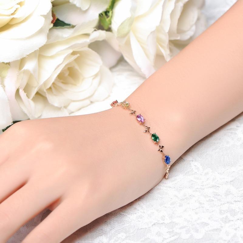 Sace Gems Цирконовый браслет, ювелирные изделия, геометрические бусины, браслеты-цепочки, модный тонкий свадебный подарок для подруги, женщины