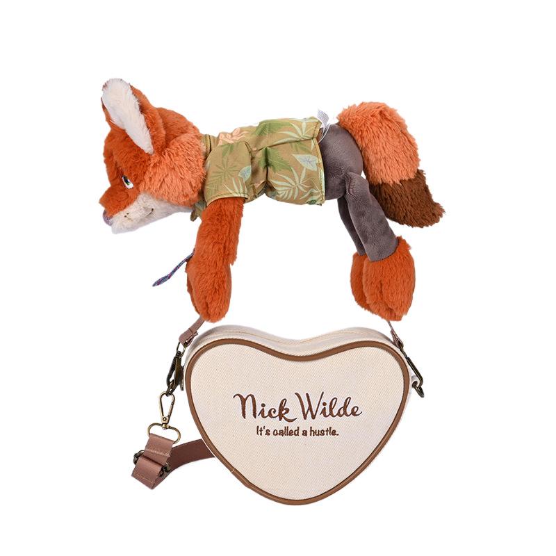 Genuine Disney Zootopia Judy & Nick Plush Crossbody Bag