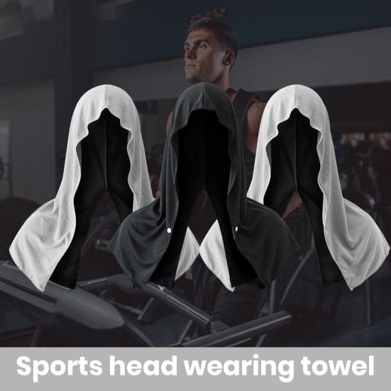 Cooling Hoodie Towel Extra Soft Sweat Absorption UV Protection Cooling Neck Wrap