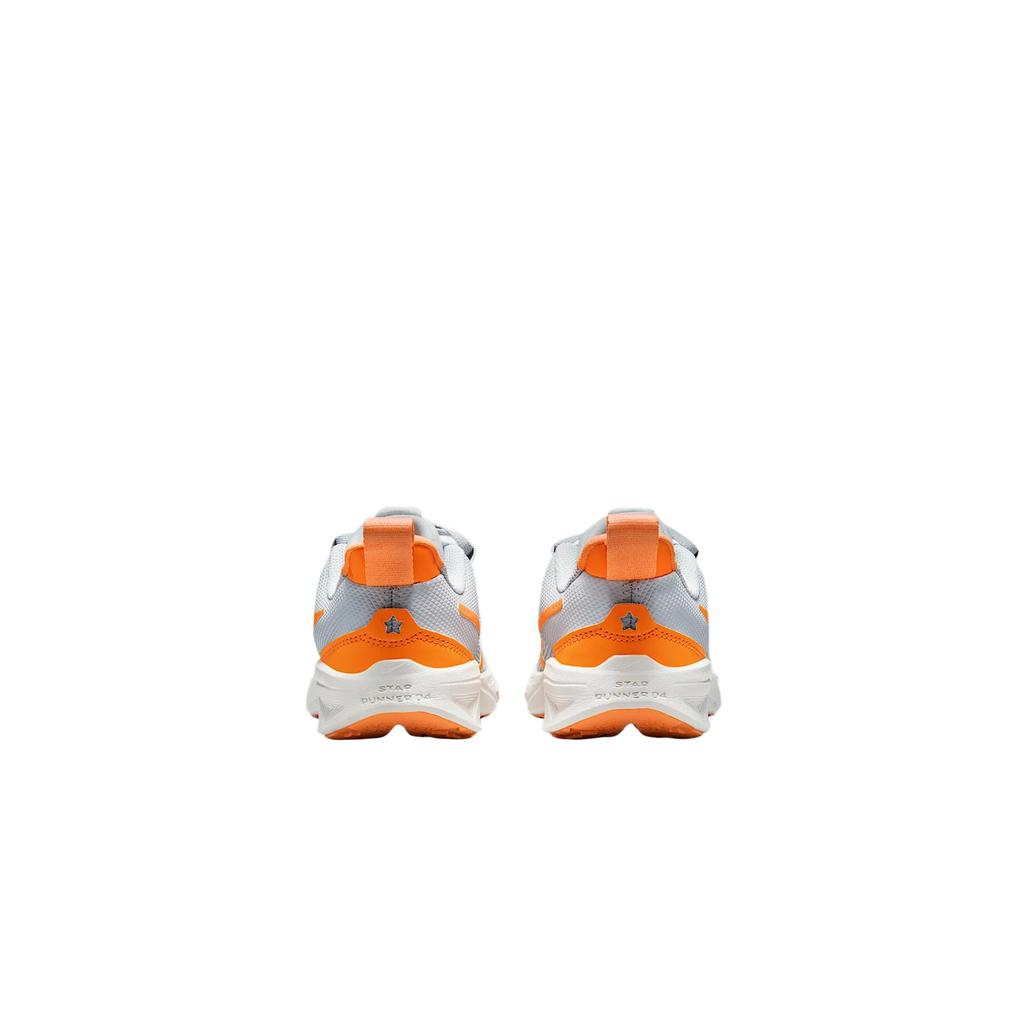 Nike Кроссовки Star Runner 4 PS Pure Platinum Peach Cream Kids серые Echo-Pink Summit-White DX7614-008