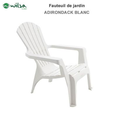 Wilsa Garden Стул Adirondack из полипропиленовой смолы - Белый - 1 Стул Adirondack