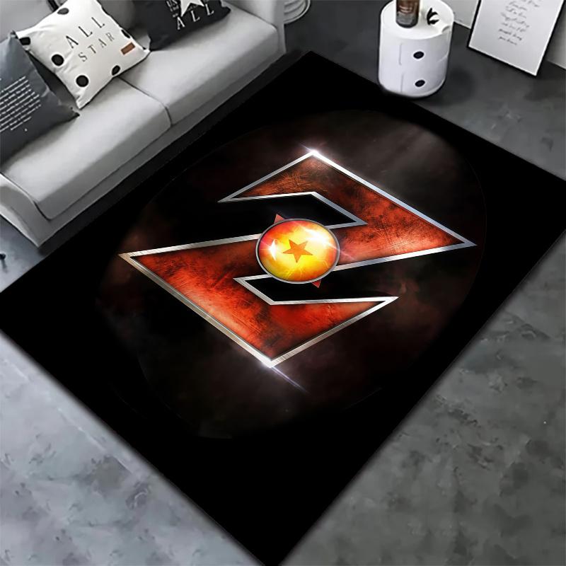 Dragon Ball Z Logo Carpet Rug For Living Room Bedroom Home Sofa Decoration Kids Play Nonslip Floor Mat
