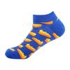 Men's Quality Business Ankle Socks Casual Novelty Graffiti Food Geometric Lattice Colorful Summer Happy Combed Cotton Short Sock