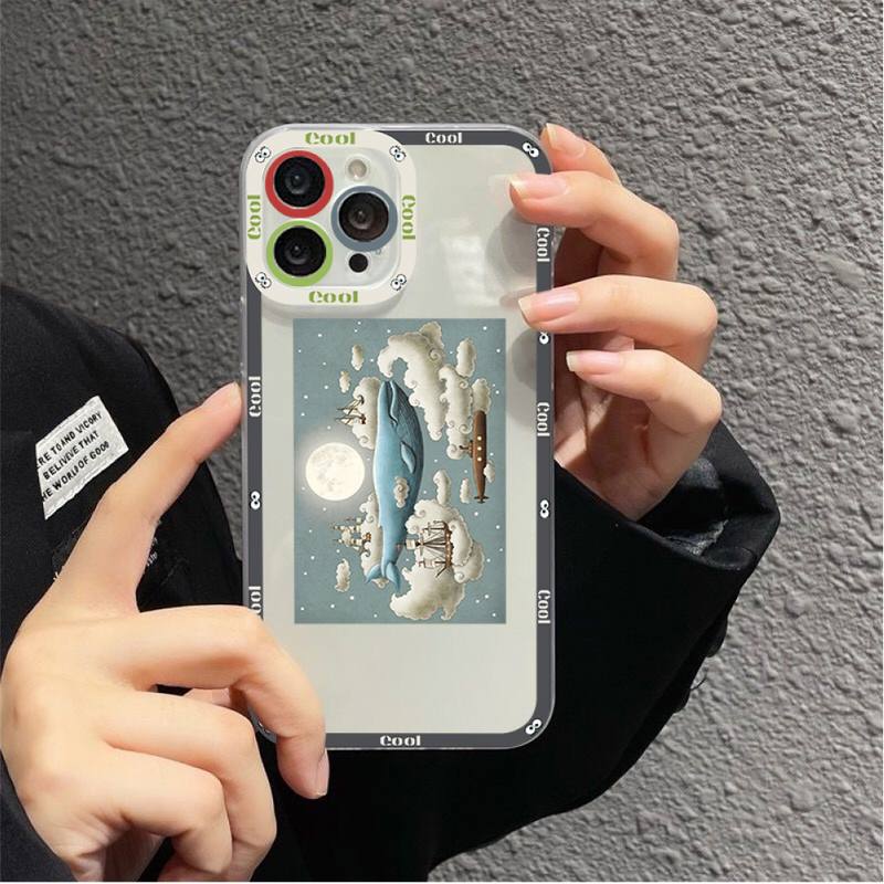 Чехол для телефона 'Подводный мир Милый кит' для iPhone 11 12 13 Mini Pro Max 14 Pro Max Чехол-оболочка
