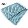 Whiskey Ice Ball Mold Mini Cube Tray with Bin And Scoop, Small Round Non Stick for Coffee Drinks, Easy Release Stackable Silicone Freezer Clean