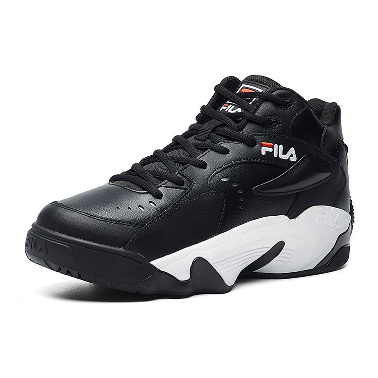 FILA Jamball Mid Pu Cushioning Abrasion Resistant Cushioning, Wear Resistant Mid top Vintage Basketball Shoes Men's F12M031217FBK