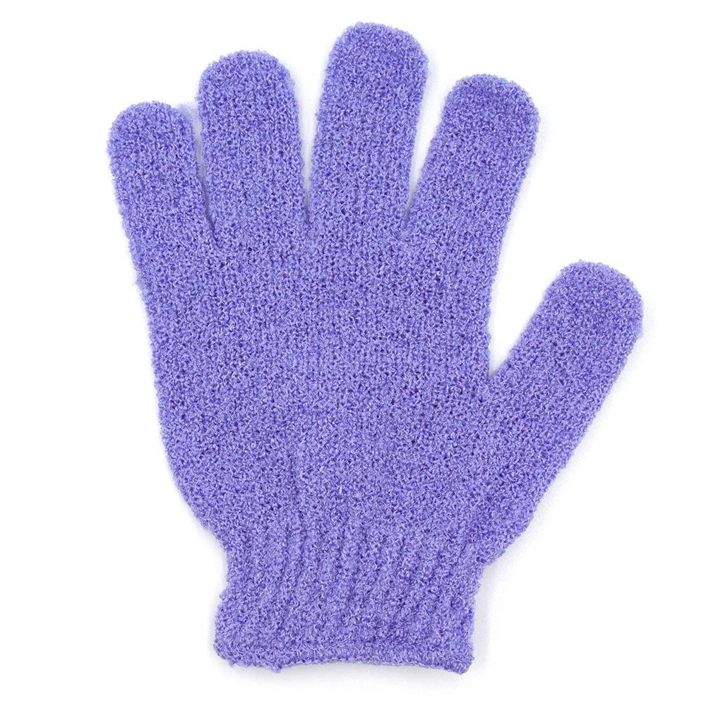 Five Fingers Bath Gloves Reversible Exfoliating Shower Body Scrub Gloves Cleansing Tools Bath Towel Bath Products Back Scrub