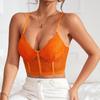 European-American Hollow Street Style Sexy Multi-Color Bra Vest