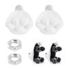 Rubber Brake Block Stoppers 82A Replacement Toe Stops Plugs For 2Pcs Roller Skates Skate Accessories White