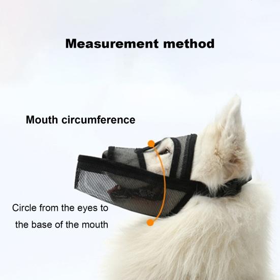 Breathable Mesh Dog Muzzle Anti Bark Pet Mouth Cover Prevent Biting Chewing Dog Training Muzzle for Walking Grooming