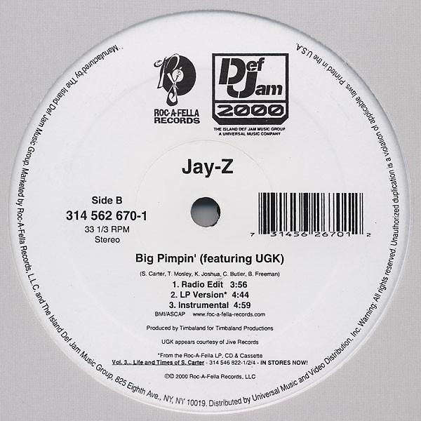 12-дюймовая пластинка JAYZ Anything 3145626701 RocAFella Rec 2000 US Rap HipHopRB Б/у