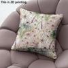 Watercolor Wildflower Pillow Covers Pattern Cushion Cover Suitable for Sofa Bedroom Car Pillow Cover