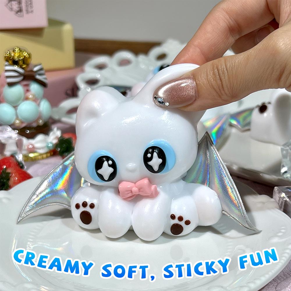 Беззубый пищевой силиконовый таба Squishy, Сливочно-мягкая ручная игрушка-сквиши для снятия стресса в офисе, Рождественский Хэллоуинский подарок