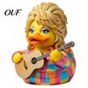 Unique Music Room Shelf Decor Parton Memorial Duck, Dolly Duck Figurine, Country Statue, Guitar-Themed Artistic Resin Animal Statue Decorative