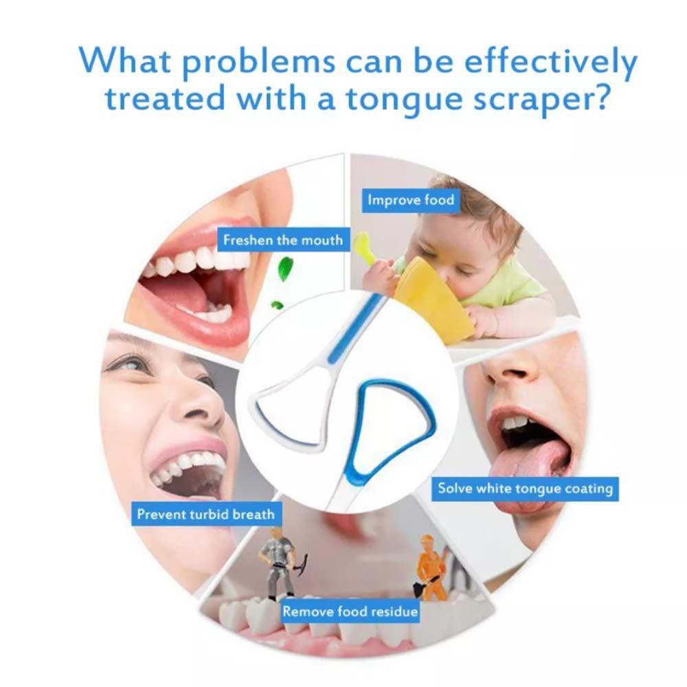 Clean Hygiene Care Oral Hygiene Tools Mouth Brush Tongue Brush Oral Cleaning Brushes Tongue Scraper