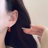 Супер Сверкающая Циркониевая Жемчужная Подвеска на Крючке Женские Универсальные Элегантные Серьги