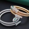 Product Niche Cold Retro Alloy Diamond Inlaid Opening Snake Lady Bracelet