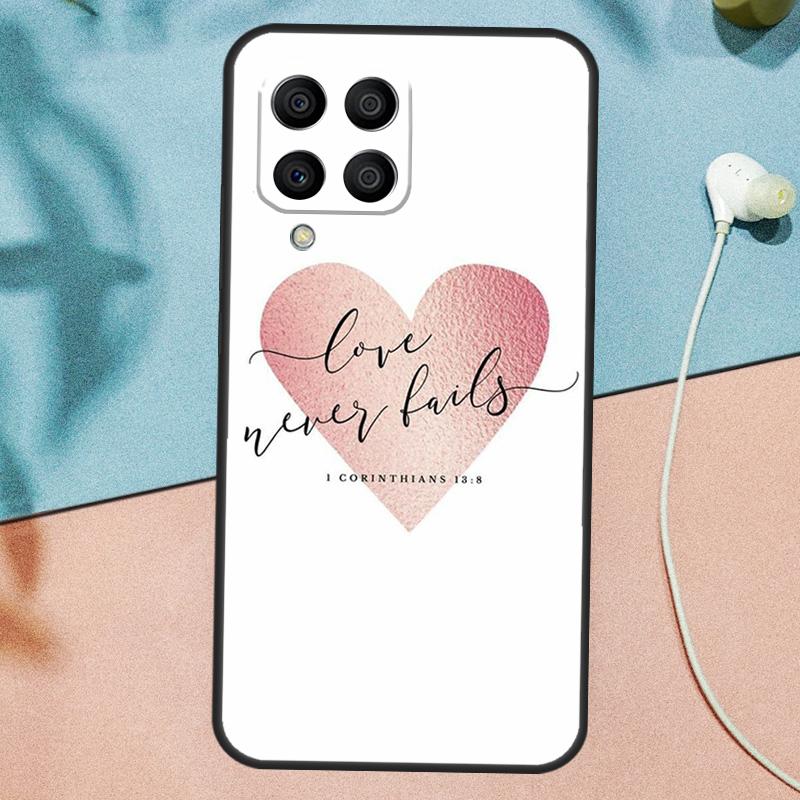 Christian Scripture Case For Samsung Galaxy M33 M53 M13 M12 M32 M52 M06 M16 M36 M56 M15 M55 M31 M14 M35 M34 M54