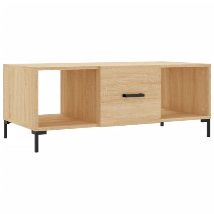 VidaXL Coffee Table Sonoma Oak 102x50x40 Cm Engineered Wood 829303