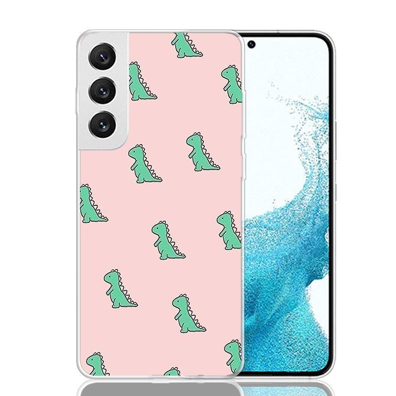 Милый мультяшный чехол для телефона с динозавром для Samsung Galaxy S26 S25 Edge S24 S23 FE S22 Ultra S21 Plus S20 + Fundas Cover Coque Gal