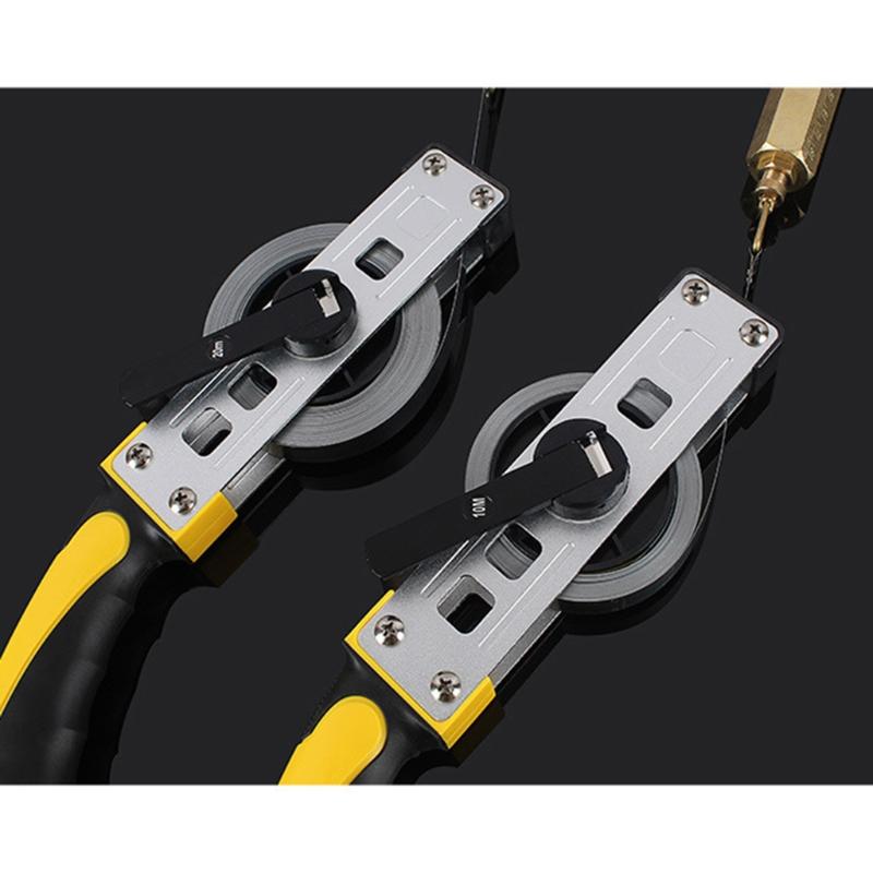 10/15/20m Oil Gauging Tape Explosion-Proof Oil for Tank Gauging Tapes Carbon Steel Sounding Tape with Brass Plumb Bob