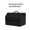 Car Multiuse Tools Storage Bag Car Trunk Organizer Box Stowing Tidying Leather Folding For Emergency Storage Box