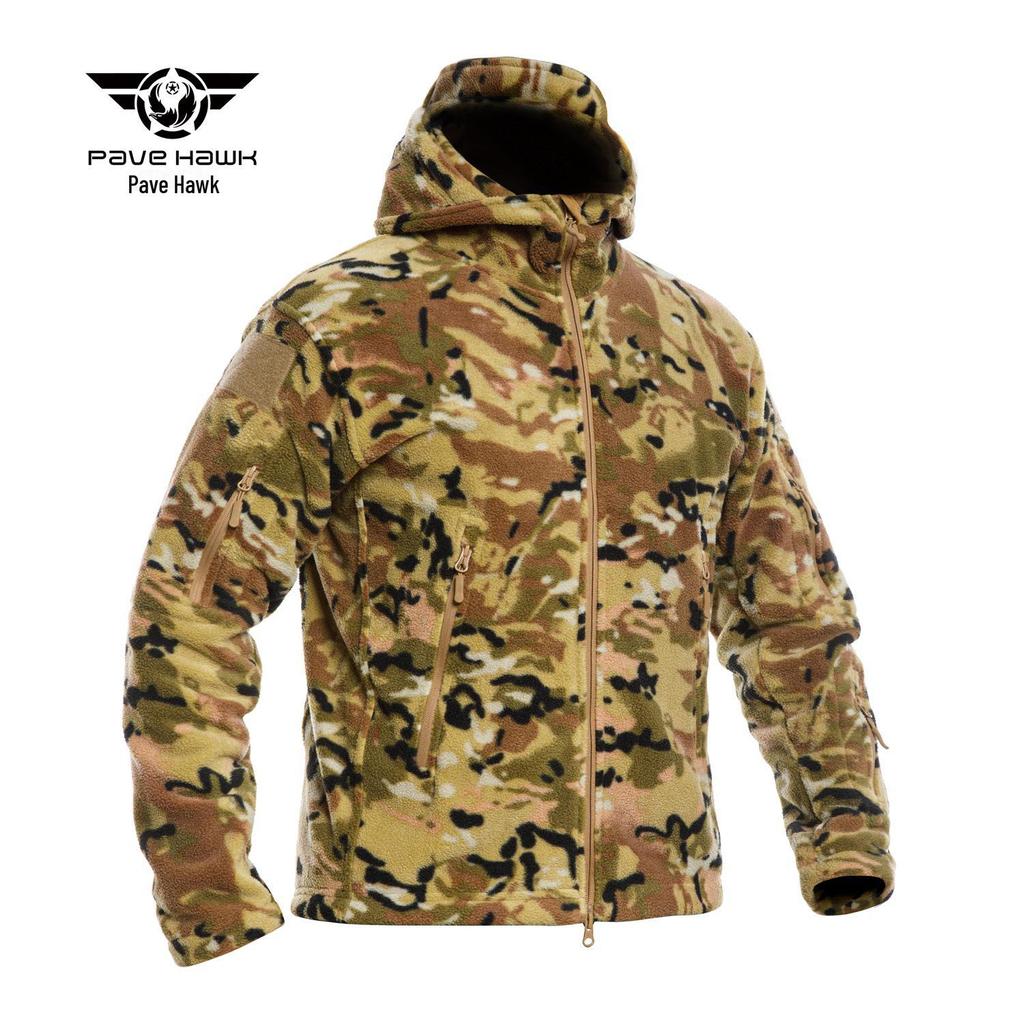 Pave Hawk TAD Outdoor Tactical утолщенная флисовая куртка Soft Shell