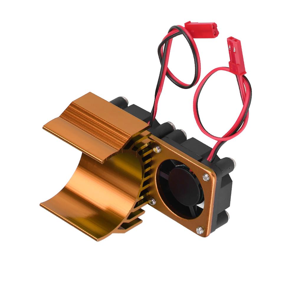 540/550 Двигатель Двойной Вентилятор Охлаждения Радиатор С Для 1/10 Масштаб Электрический RC Машинка Золото