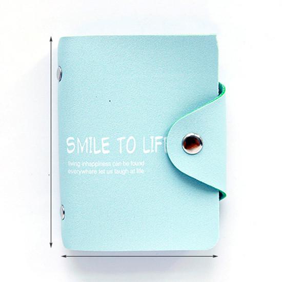 12 бит Fashoin кошельки для кредитных карт мягкие однотонные красочные застежки из искусственной кожи для женщин и мужчин бизнес-держатель для карточек кошелек сумки