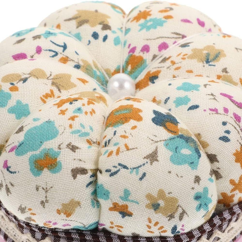 Button Storage Sewing Pin Cushion Pumpkin Shap Needle Holder Sewing Embroidery Accessories