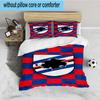 3PCS Sam-pdoria Team Emblem Bedding set,Ideal for1pc Duvet Cover And 2pcs Pillowcases Perfect for Christmas gift,Ideal for Bedroom, Dormitory