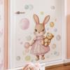 Мультяшный Расписной Кролик Пузыри Спальня Гостиная Прихожая Дом Фон Украшение Наклейки на Стену