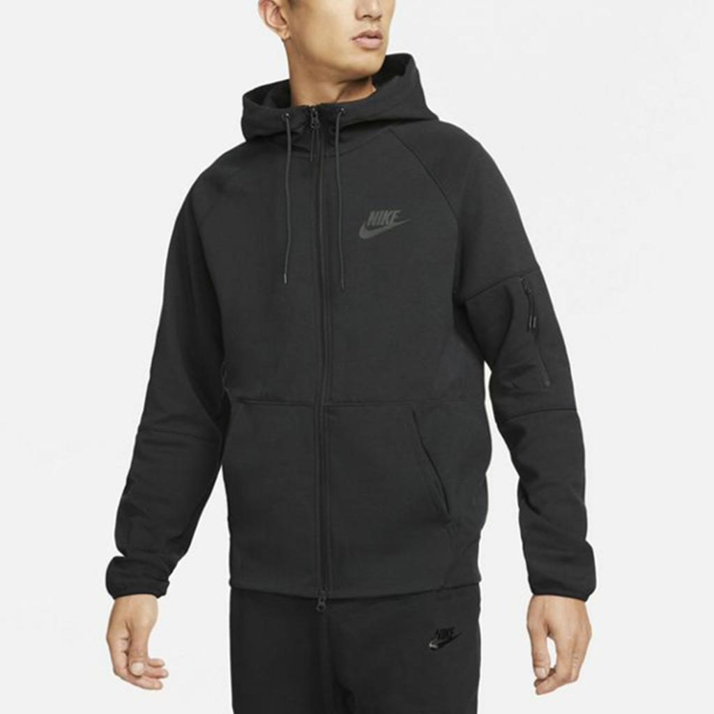 Nike Tech Pack Logo Трикотажная куртка с капюшоном Мужские куртки Черные DD5285-010