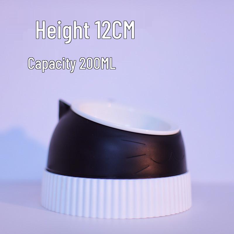 Приподнятые миски для питомцев из нержавеющей стали и керамики - Конструкция против опрокидывания для кошек и собак, Защищает шейные позвонки, Набор с двойной миской